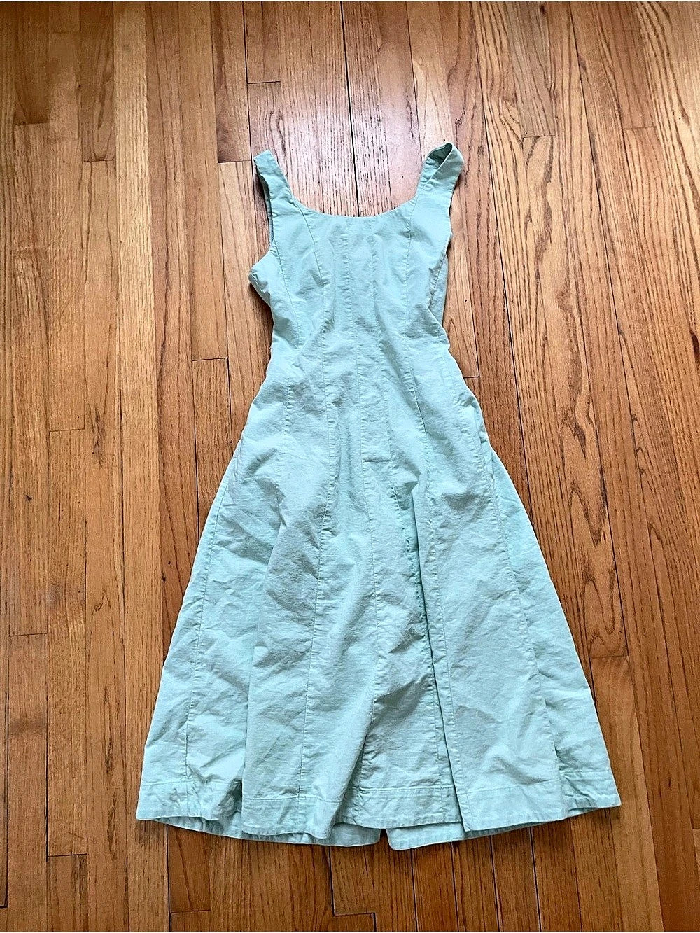 A new day, A-Line Midi Dress in Green Size 6